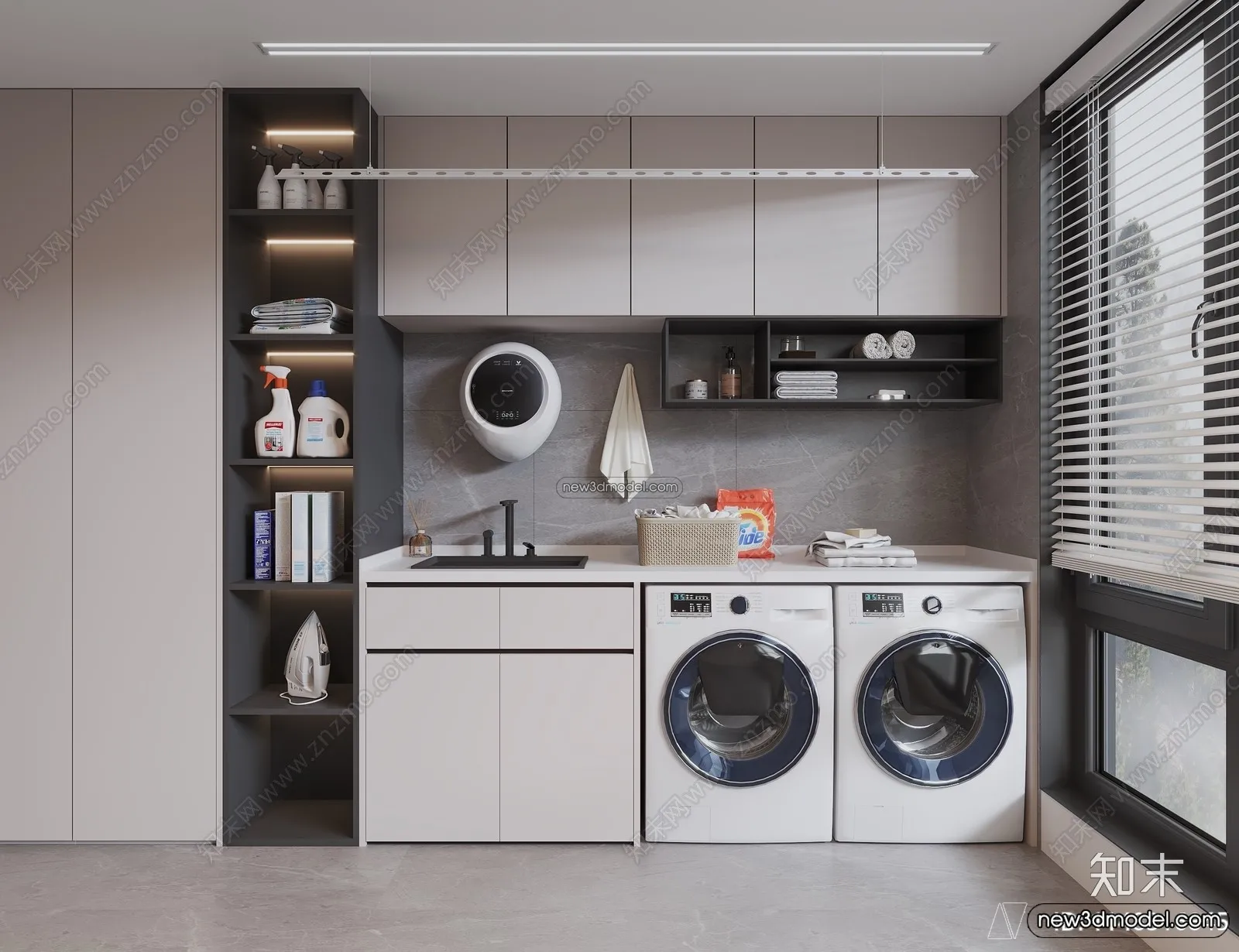 Balcony - 3D Interior Scene - 3D Models - 117