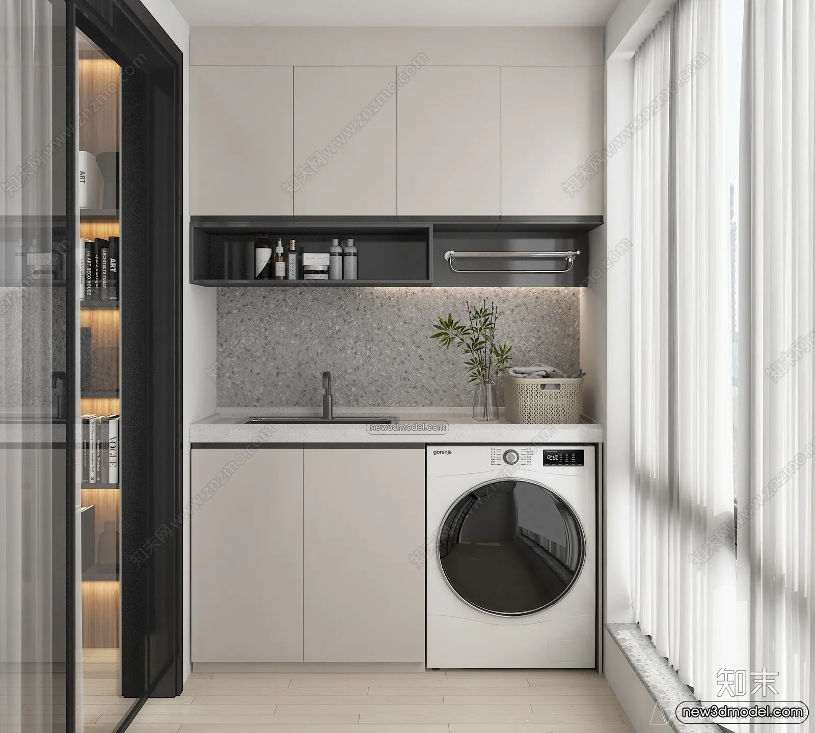 Balcony - 3D Interior Scene - 3D Models - 119