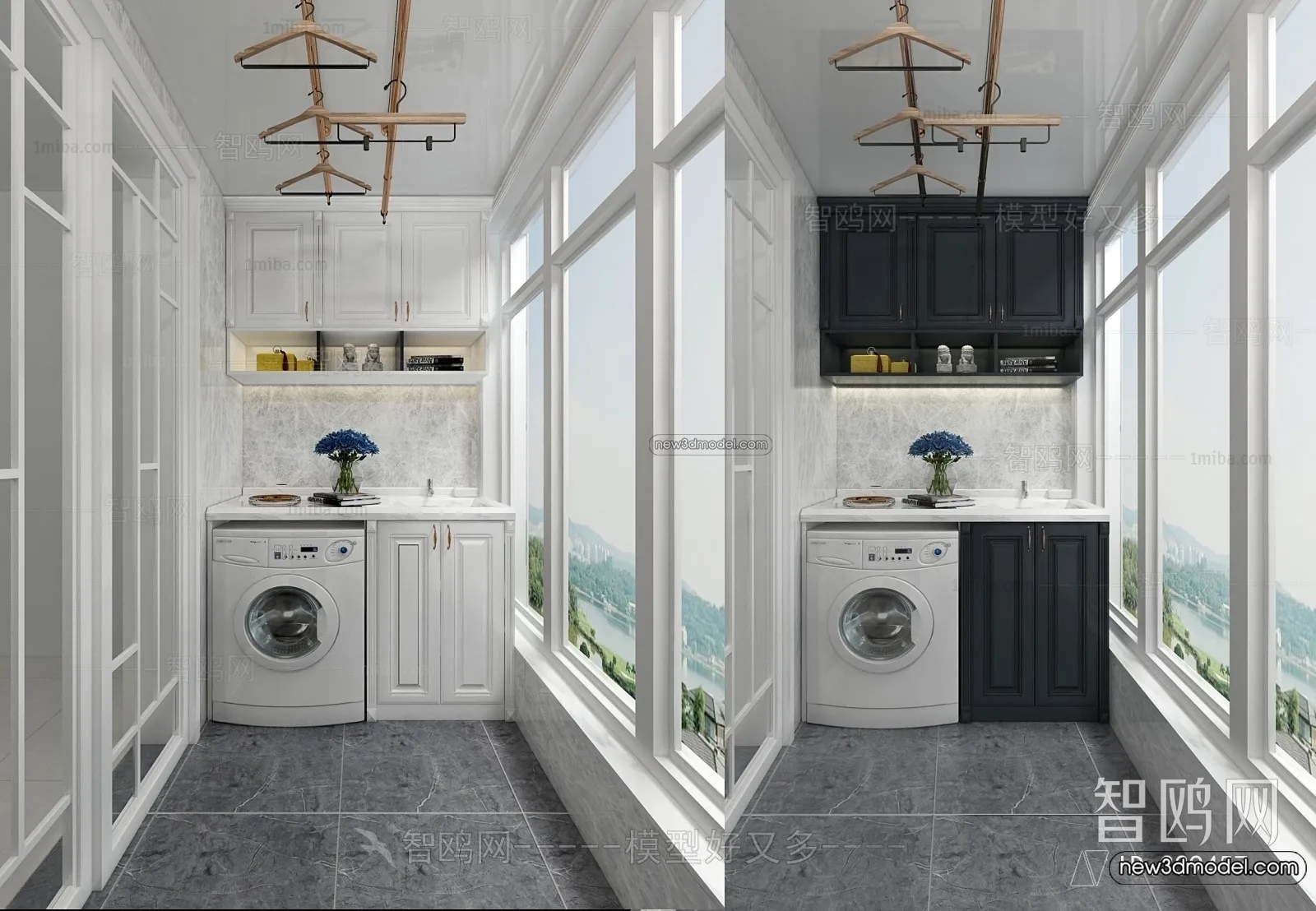 Balcony - 3D Interior Scene - 3D Models - 132