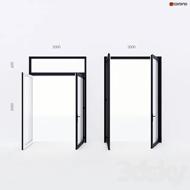 Balcony door Alumil Free Download