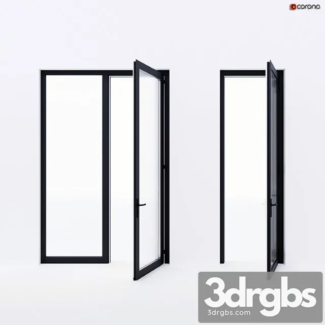 Balcony doors alumil 3D Model Free