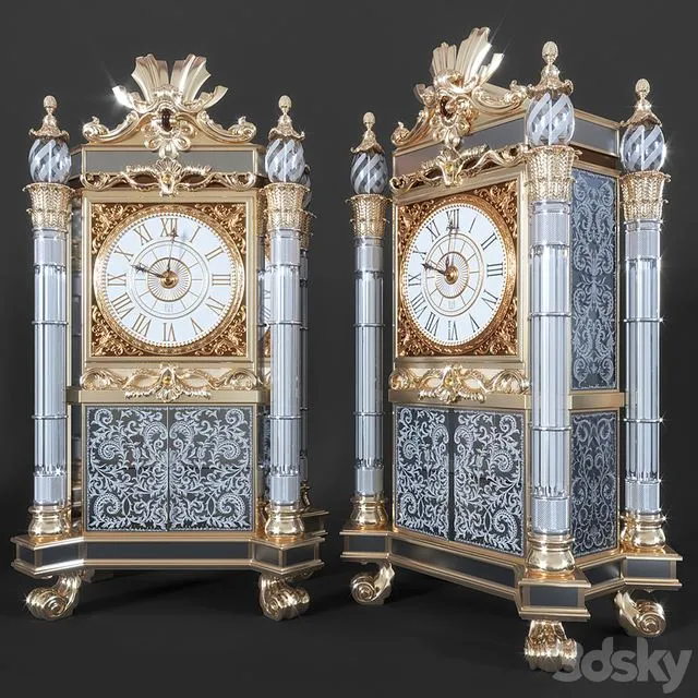 Baldi Home Jewels Clock 3D Model