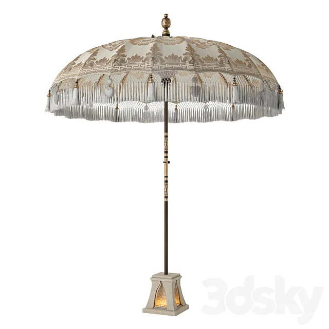 Baliparasol Gold Serenity UMB-GS-17 3D Model