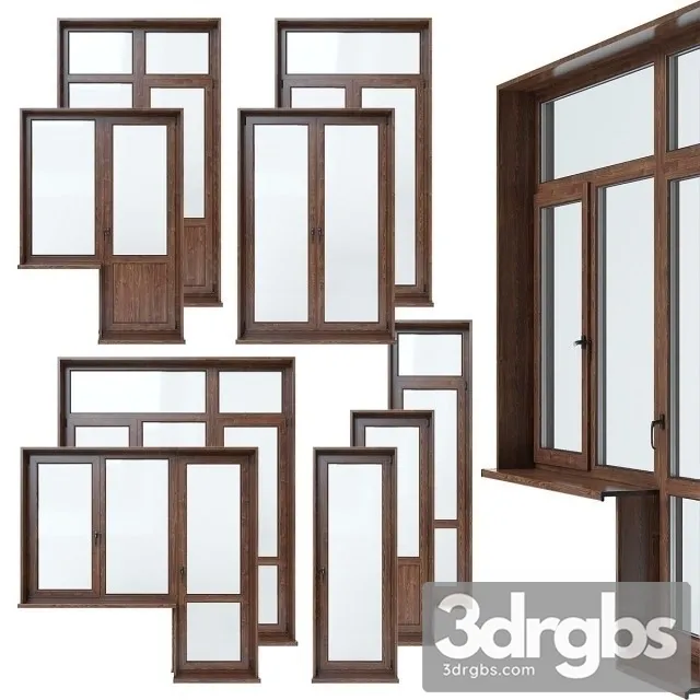 Balk Doors Set 3D Model Free