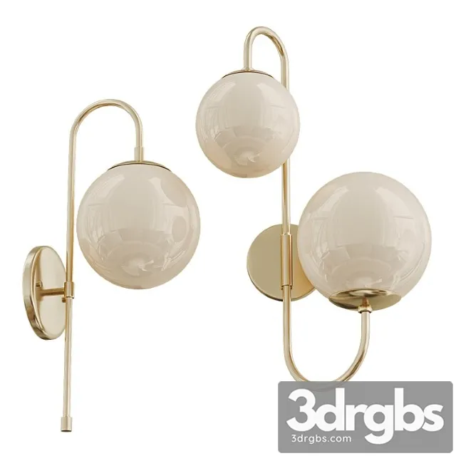 Ball Wall Sconce Light 2 3D Model Free