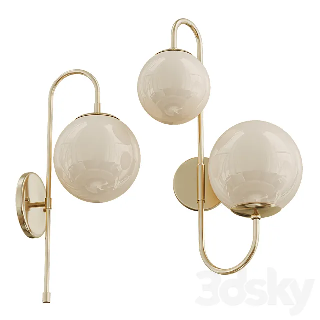Ball Wall Sconce Light 3D Model
