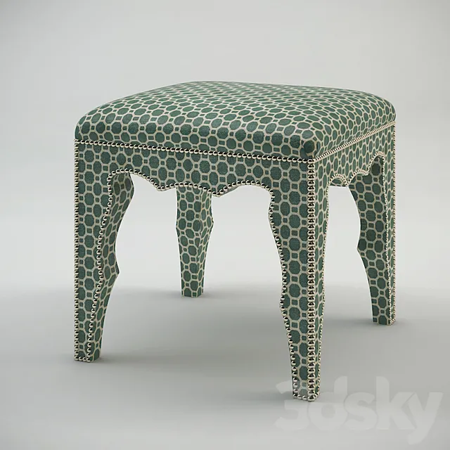 Ballerina Ottoman 33-1031 3D Model