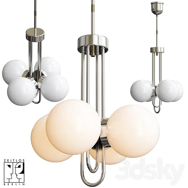 Balls pendant light 30s 3DModel