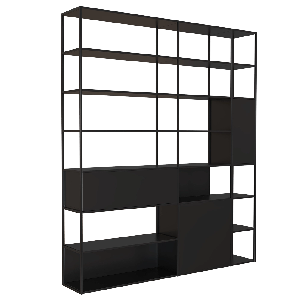 Balma - Shelving system Stepps 3D Model