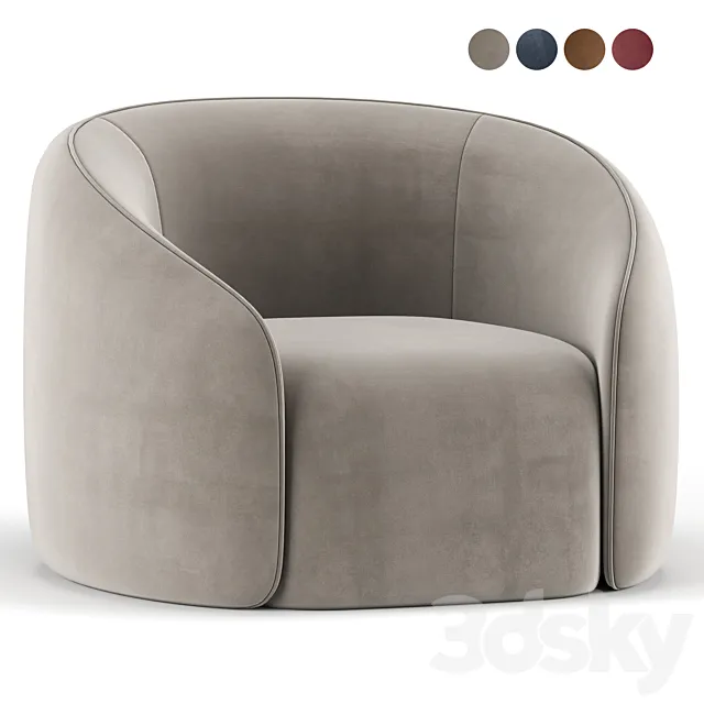 Baloo armchair 3D Model