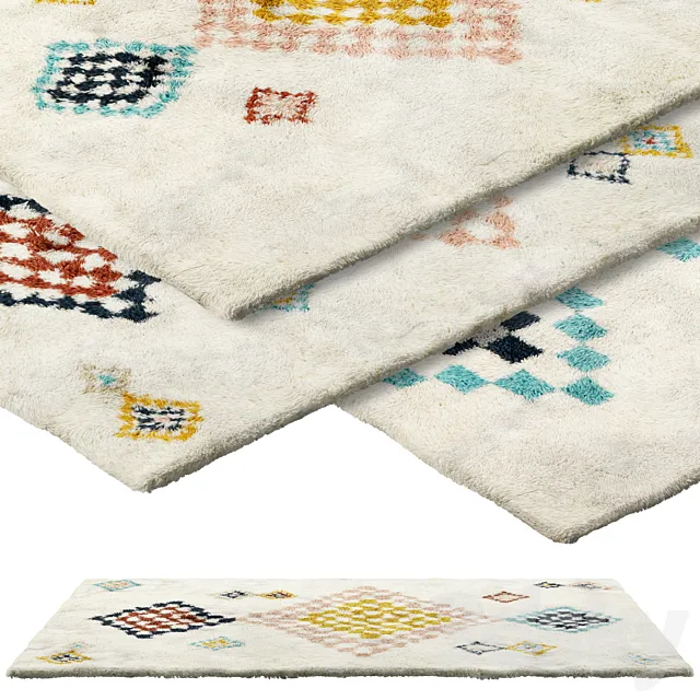Balta Area Rug set 2 3DModel