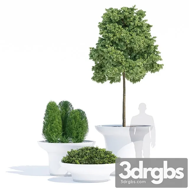Balzac Planters 3D Model Free