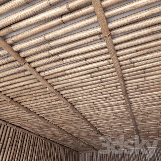 Bamboo ceiling _ Bamboo ceiling 3DModel