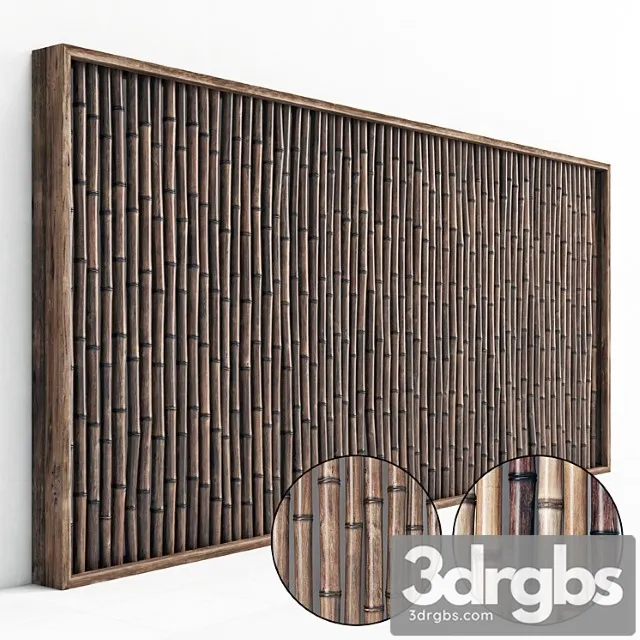 Bamboo decor big frame final 3D Model Free