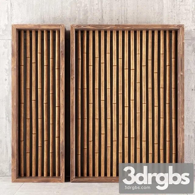 Bamboo decor dranch 3D Model Free