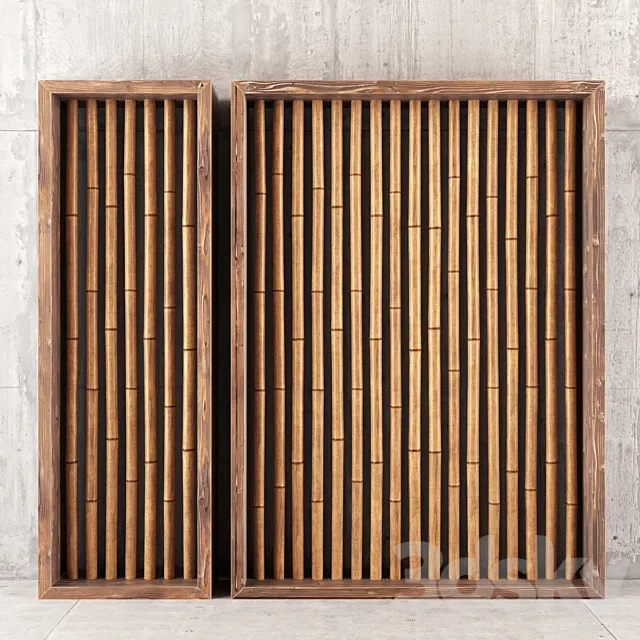 Bamboo decor dranch 3D Model