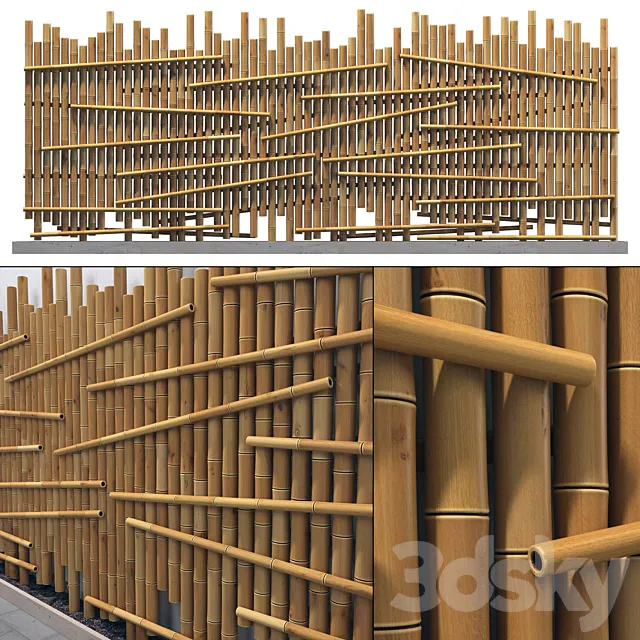Bamboo decor n14 3D Model
