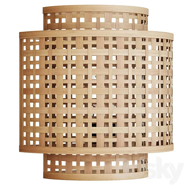Bamboo lamp Trepino LA REDOUTE INTERIEURS 3D Model
