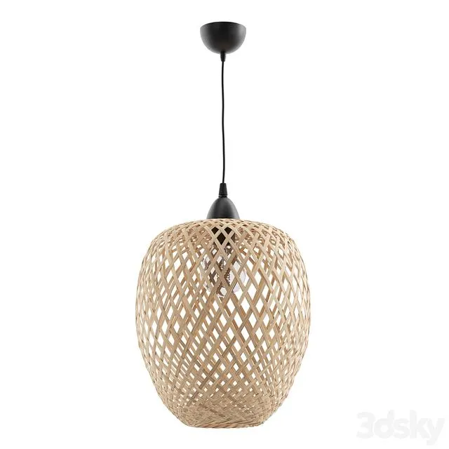 Bamboo Pendant Lamp Light Wood BOMU 3D Model
