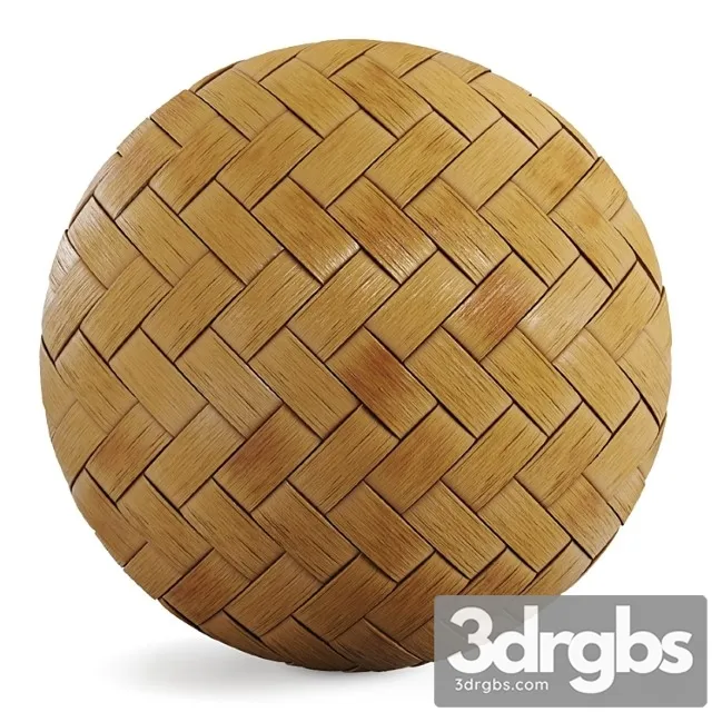 Bamboo Rattan Pbr Material 3D Model Free