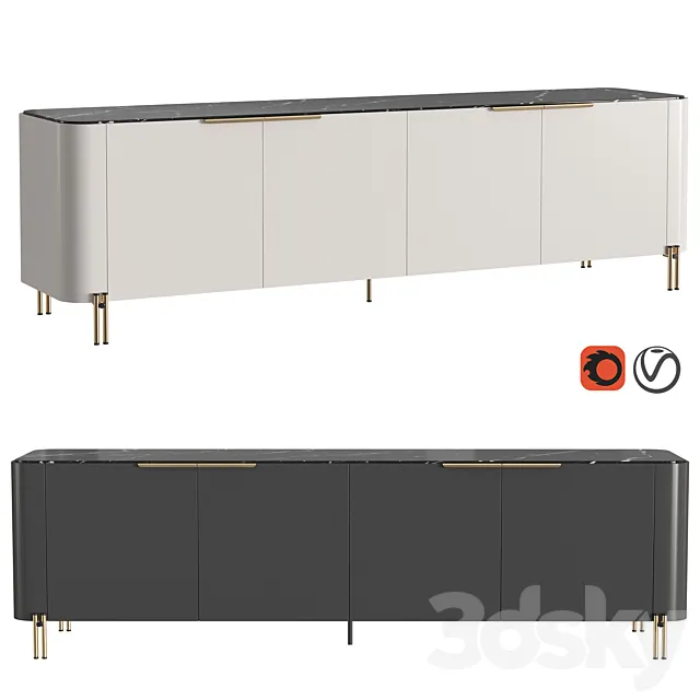 BAMBOO sideboard 3D Model