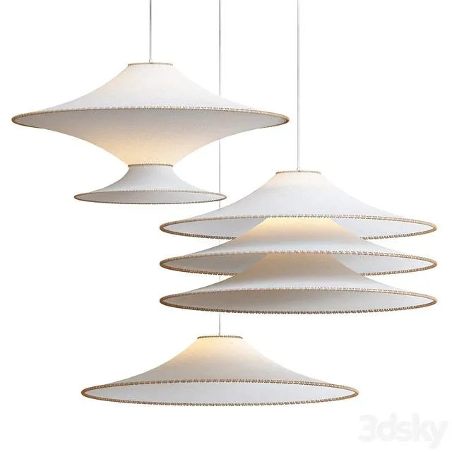 Bamboo Ss01 Pendant Light 3D Model
