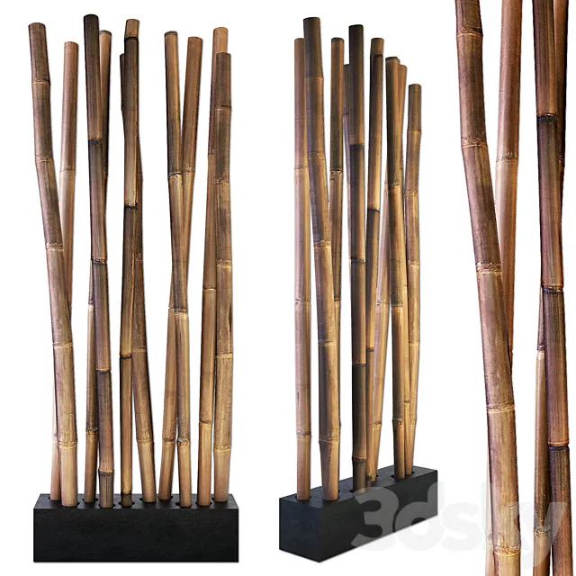 Bamboo stick decor 3D Model