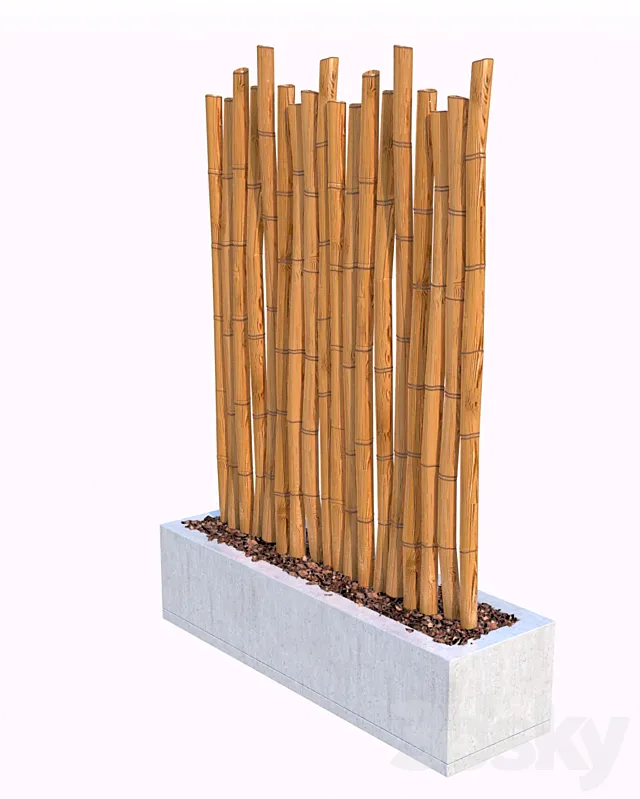Bamboo Sticks 3D Model