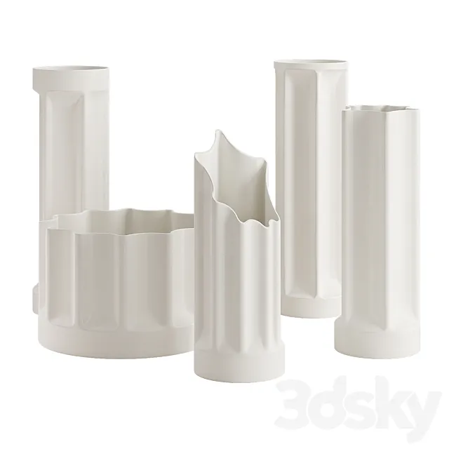 Bamby vases by Daneze Milano 3D Model