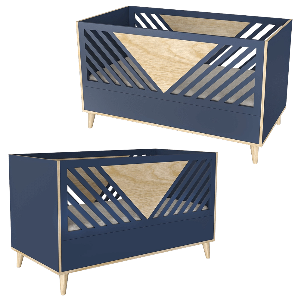 Bami - Baby bed Tutu T7 3D Model