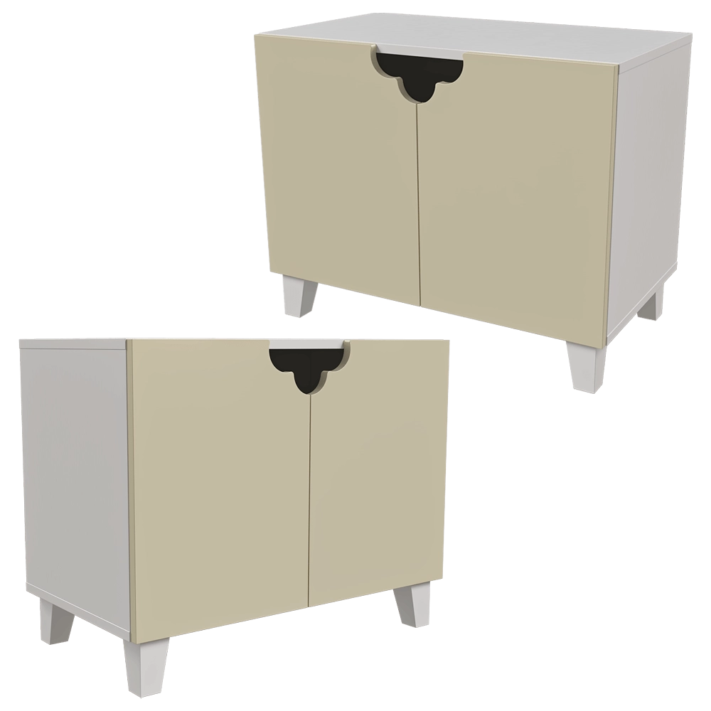 Bami - Children's cabinet Bibi B5 3D Model