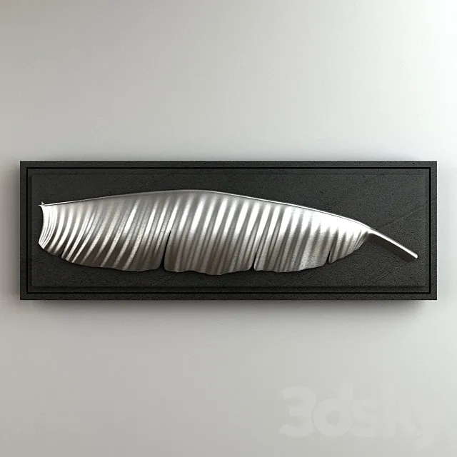 Banana Leaft Ornament 002 3D Model