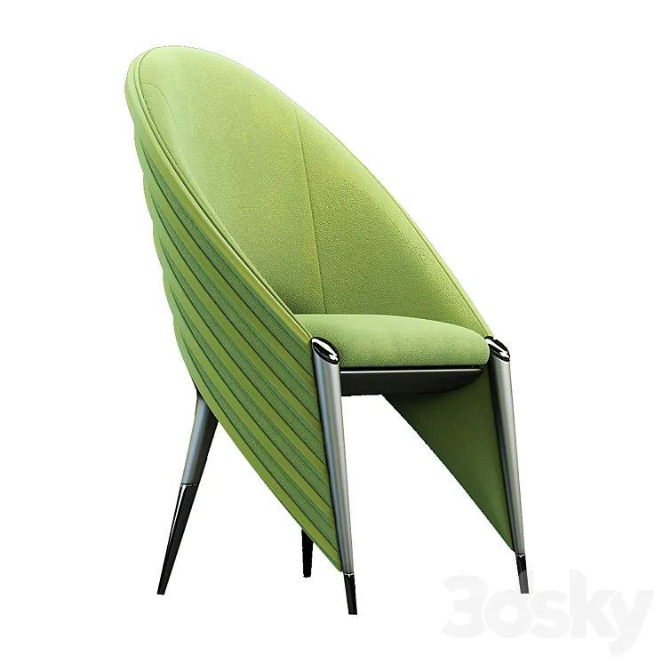 Banana Smoke chair 3D Model Free