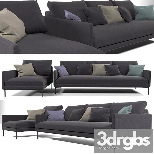 Band sofa 2 3D Model Free