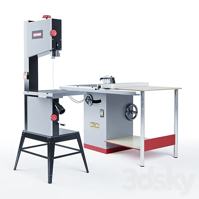 Band & table saw 3D Model