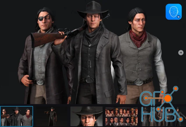 Bandit - Game-Ready Low-poly 3D character