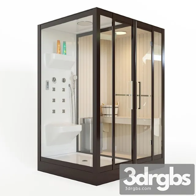 Banff S 45R Cabin with Sauna 3D Model Free