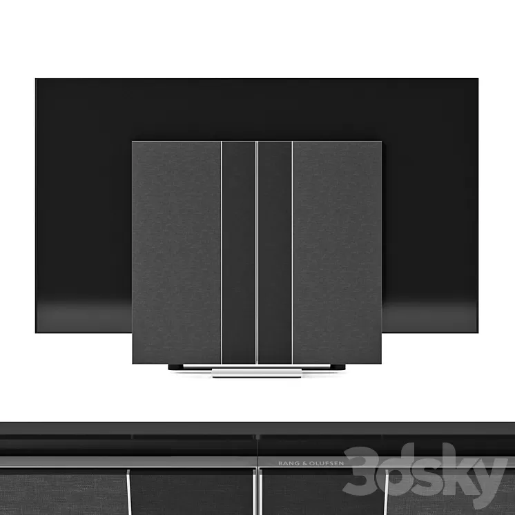 BANG & OLUFSEN BEOVISION HARMONY 65``and 77`` Gray Melange Fabric 3D Model