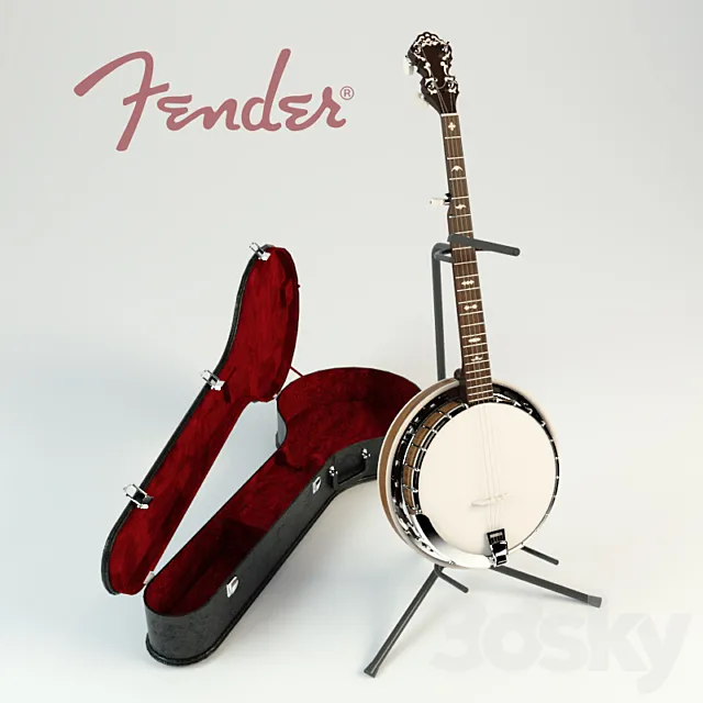 Banjo Fender Leo 3D Model