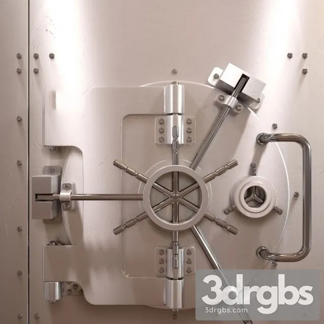Bank Safe Vault 3D Model Free