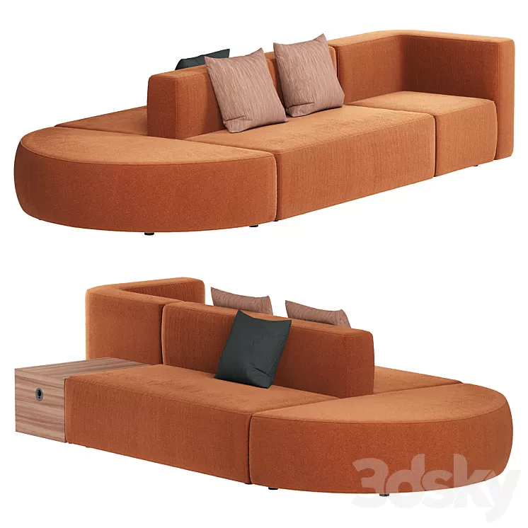 Banken Montis sofa 3D Model