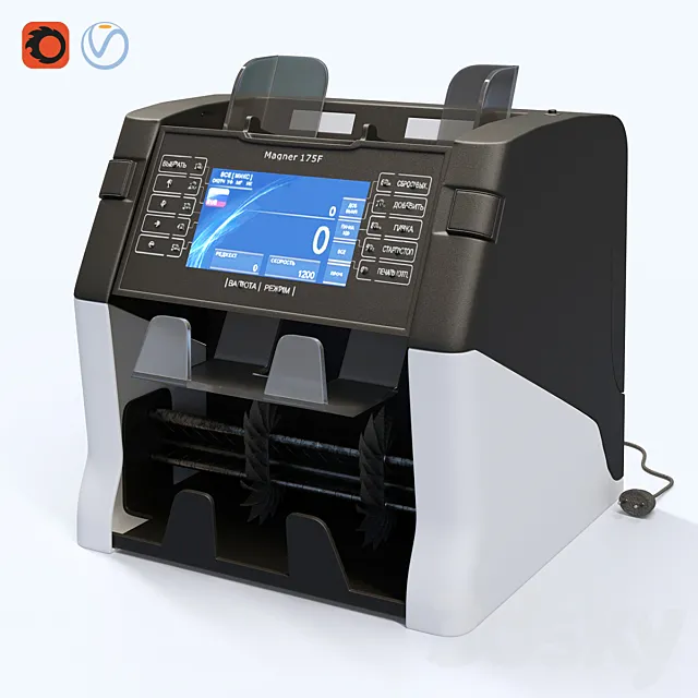 Banknote counter Magner 175F 3D Model