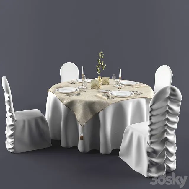 Banquet Chair 3D Model