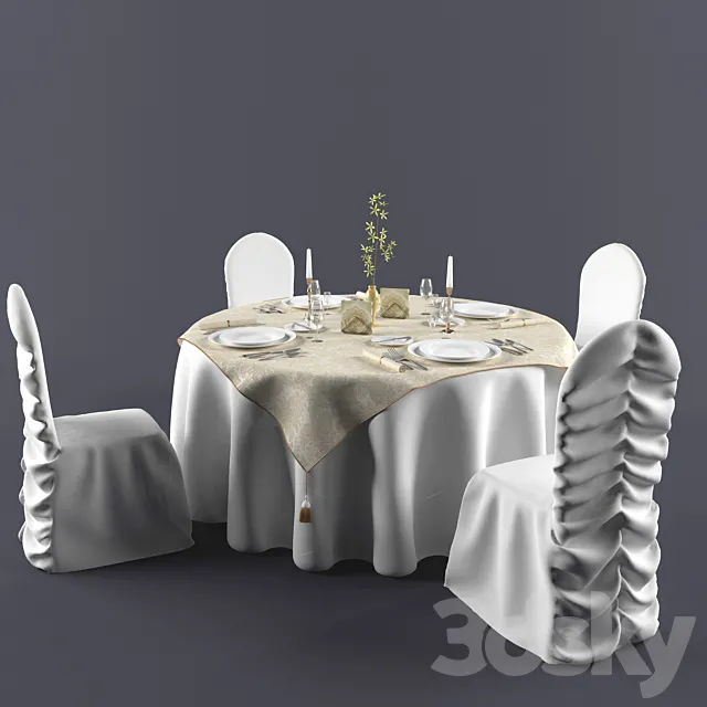 banquet chair 3D Model