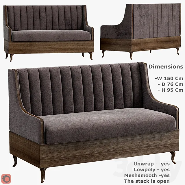 Banquet for Restaurant and Cafe 3D Model