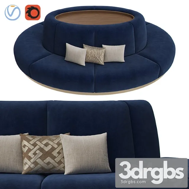 Banquet seating 003 2 3D Model Free