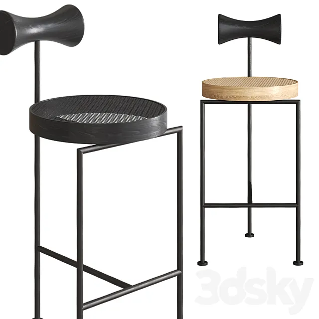 Banqueta Torno Chairs 3D Model