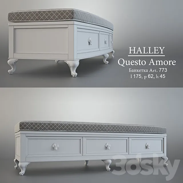 Banquette. HALLEY_Questo Amore_art.733 3DModel