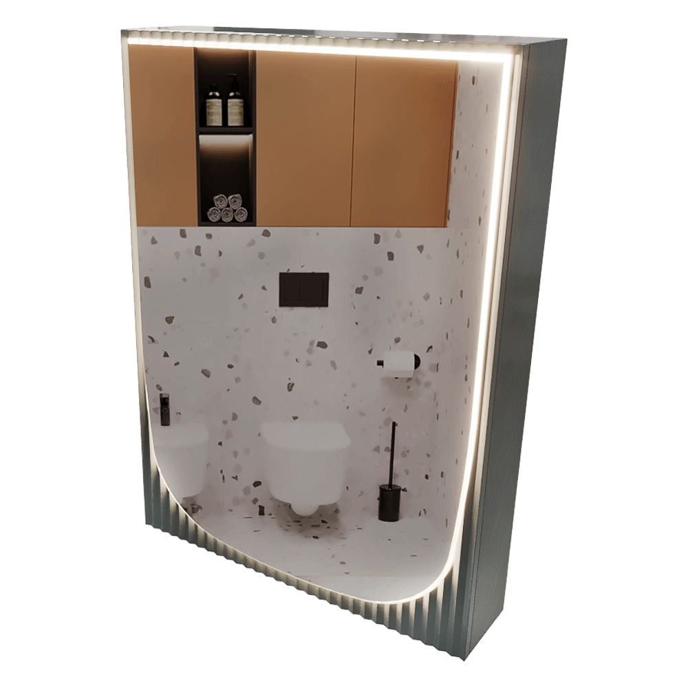 Banska  - Mirror cabinet with lighting Vanlav Arch 3D Model