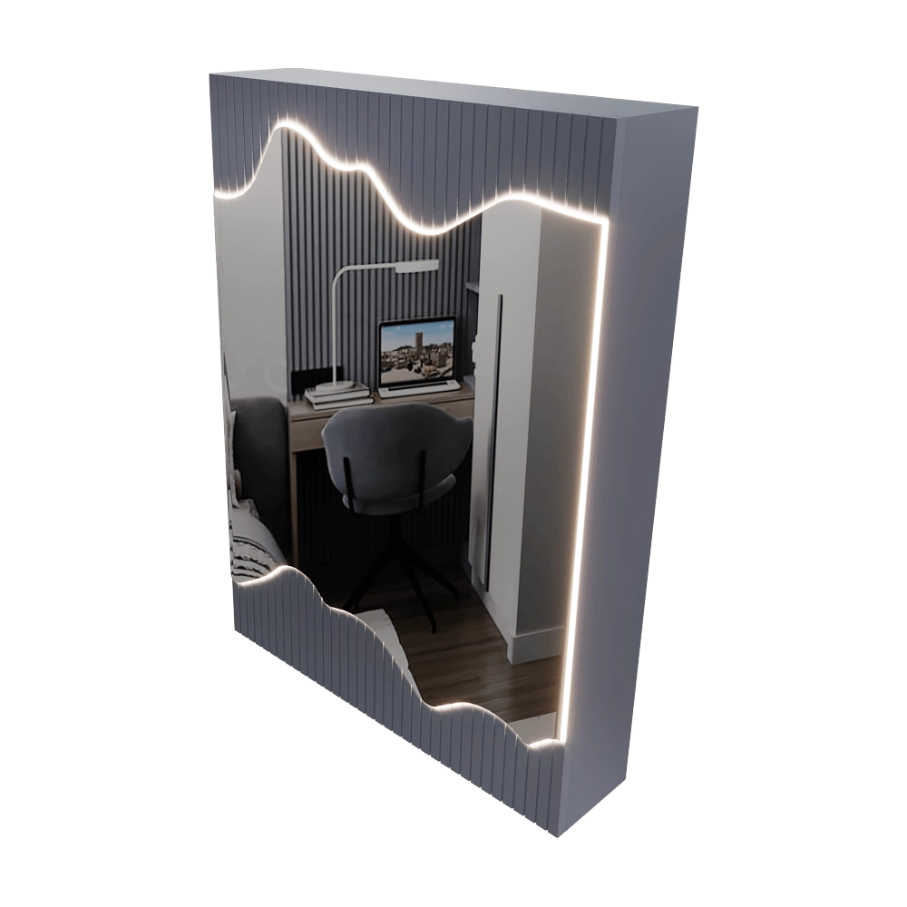Banska  - Mirror cabinet with lighting Wave 3D Model